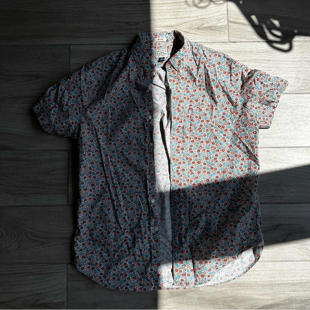 Jcrew Men's Floral Button-Down Shirt - Multicolor